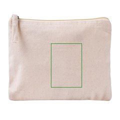 Neceser plano algodón orgánico certificado | Frontal | 60 x 95