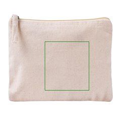 Neceser plano algodón orgánico certificado | Frontal | 95 x 100