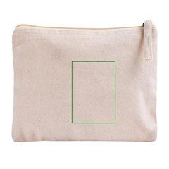 Neceser plano algodón orgánico certificado | Trasera | 60 x 95