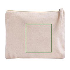 Neceser plano algodón orgánico certificado | Trasera | 95 x 100
