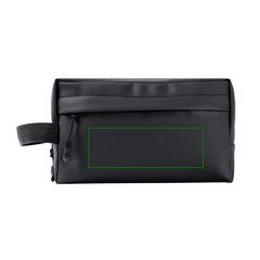 Neceser PU con bolsillo y asa lateral | Frontal | 140 x 50