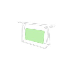 Neceser transparente con ribetes de refuerzo | Frontal | 190 x 120