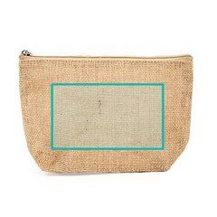 Neceser de yute con cremallera y tirador | ZONA2 | 100 x 100