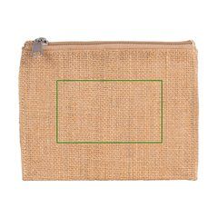 Neceser de yute interior laminado | Frontal | 100 x 60