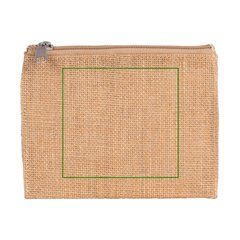 Neceser de yute interior laminado | Frontal | 100 x 95
