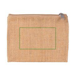 Neceser de yute interior laminado | Trasera | 100 x 60