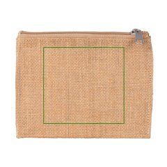 Neceser de yute interior laminado | Trasera | 100 x 95