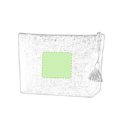 Neceser de yute laminado ecológico | Centrado cara A | 80 x 70