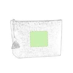 Neceser de yute laminado ecológico | Centrado cara B | 80 x 70