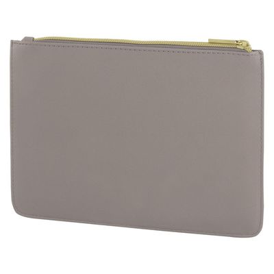 Neceser Portatodo PU Acolchado Gris