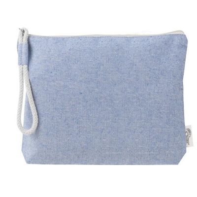 Neceser de algodón reciclado 320 gr/m² Azul