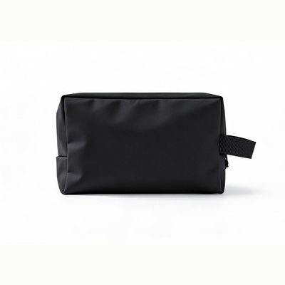 Neceser PU con bolsillo y asa lateral