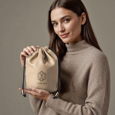 Neceser tipo bolsa de PU con forro interior