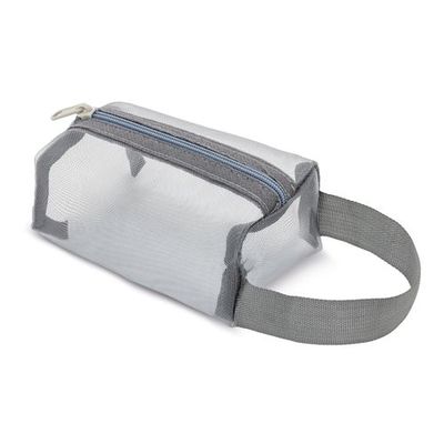 Neceser de malla transparente con asa