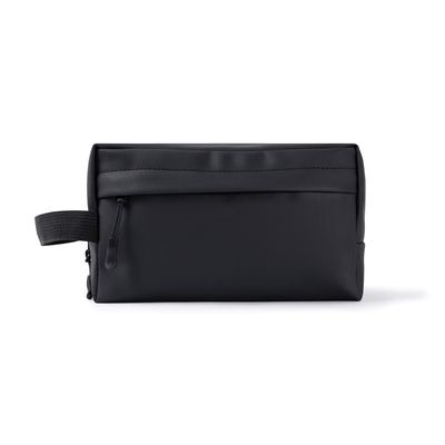 Neceser PU con bolsillo y asa lateral