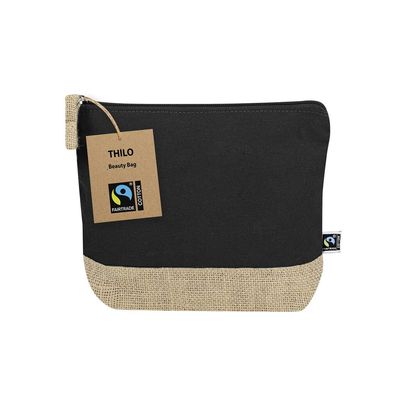 Neceser algodón con base de yute Neg