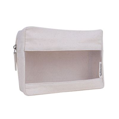 Neceser en canvas reciclado con ventana Natural