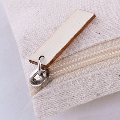 Neceser Algodón 220gr Tirador Madera