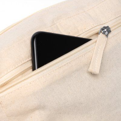 Neceser de algodón doble bolsillo