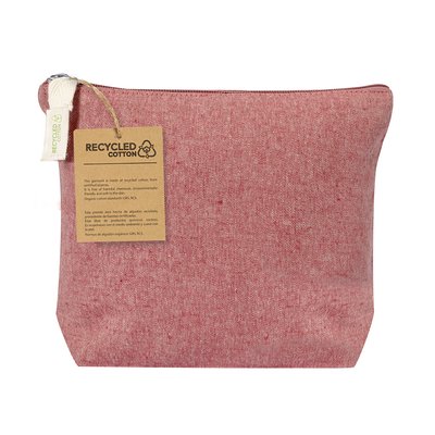 Neceser Algodón Reciclado de Colores Roj