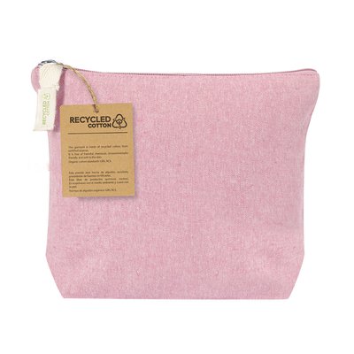 Neceser Algodón Reciclado de Colores Rosa