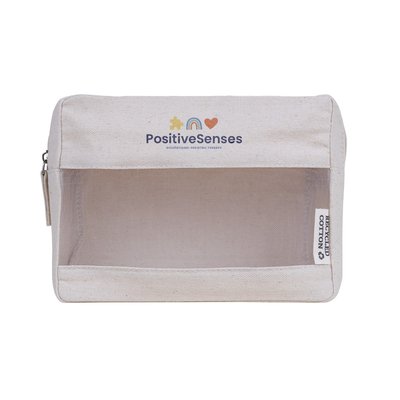 Neceser en canvas reciclado con ventana