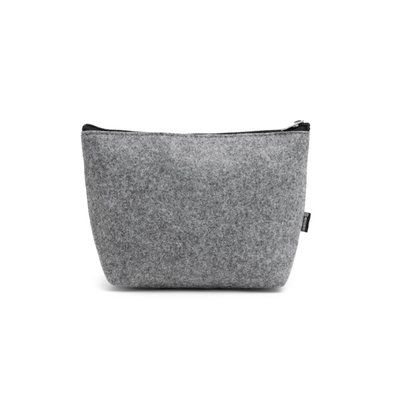 Neceser de fieltro reciclado Gris