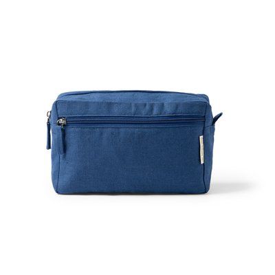Neceser multiusos de tela de cáñamo Azul Riviera