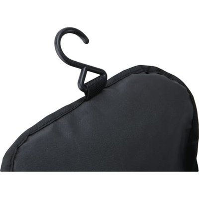 Neceser negro con asa lateral y gancho