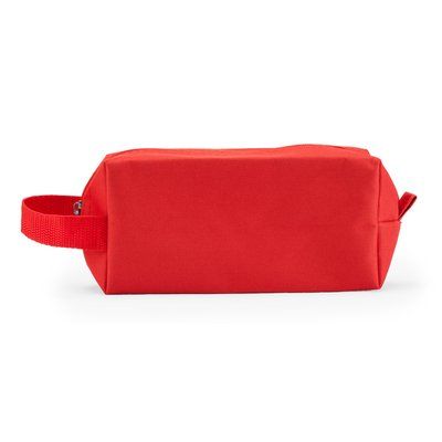 Neceser de poliéster 600D con cremallera Rojo Talla Única Adulto