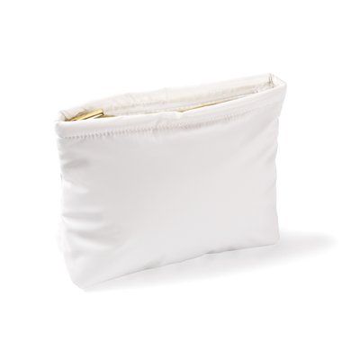 Neceser de poliéster con relleno interior Blanco