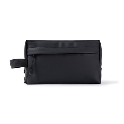 Neceser PU con bolsillo y asa lateral
