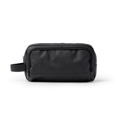 Neceser de PU con dos compartimentos Negro Talla Única Adulto