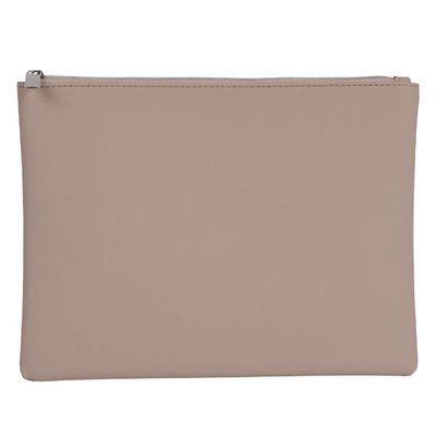 Neceser de PU con tirador a juego Beige