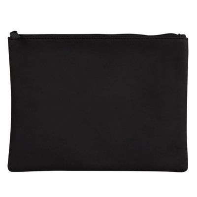 Neceser de PU con tirador a juego Negro