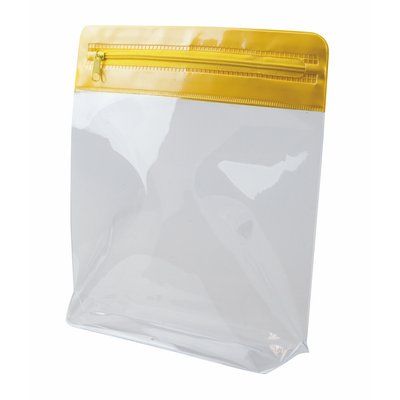 Neceser PVC Transparente Amarillo