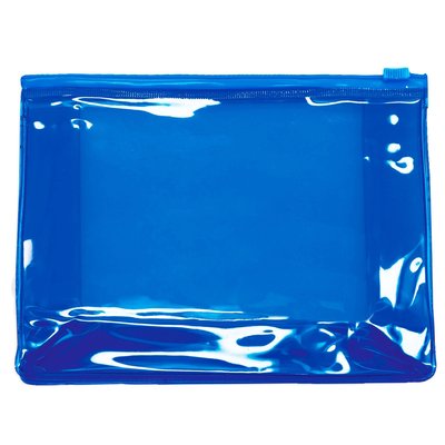 Neceser PVC Transparente para Viaje Azul