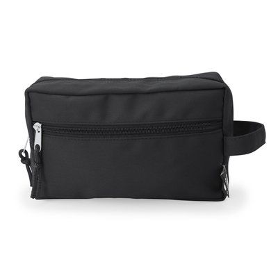 Neceser RPET con bolsillo lateral Negro