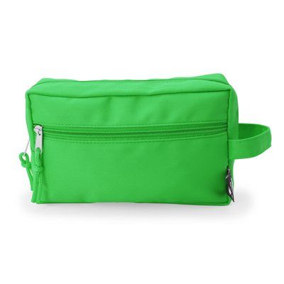 Neceser RPET con bolsillo lateral Verde Helecho