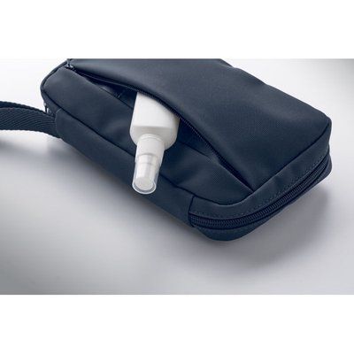 Neceser RPET con revestimiento PU y compartimentos