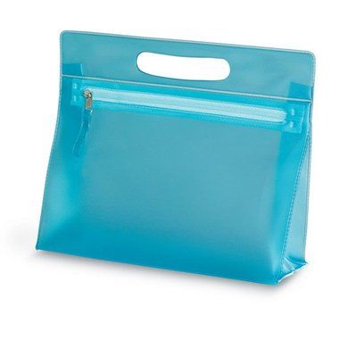 Neceser Translúcido PVC Azul