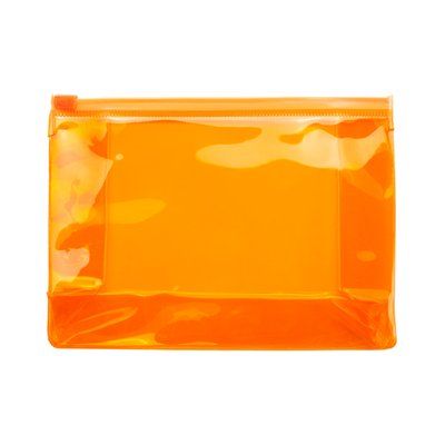 Neceser transparente con cierre hermético Naranja