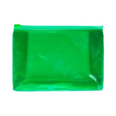 Neceser transparente con cierre hermético Verde Helecho Talla Única Adulto