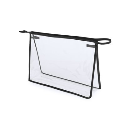 Neceser transparente con ribetes de refuerzo Neg