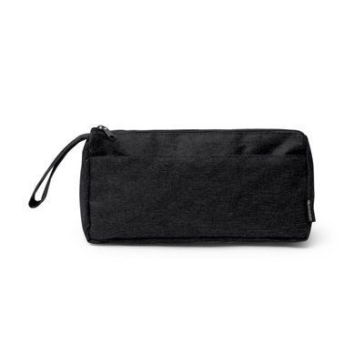 Neceser triangular con bolsillo exterior 300D RPET Negro