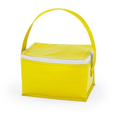 Nevera isotérmica PVC para 6 latas Amarillo Talla Única Adulto