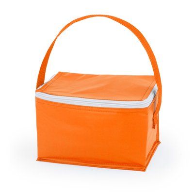 Nevera isotérmica PVC para 6 latas Naranja Talla Única Adulto