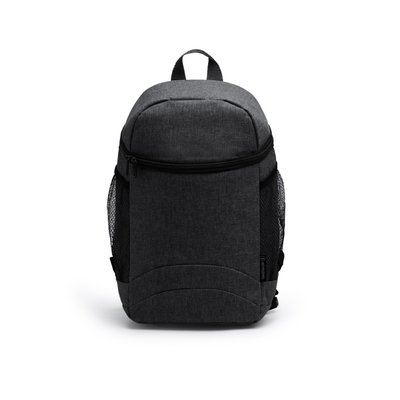 Nevera mochila de poliéster reciclado Negro