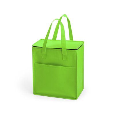 Nevera de non-woven con bolsillo frontal y asa de transporte Vec