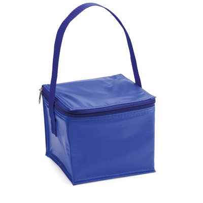 Nevera PVC para 4 latas Azul